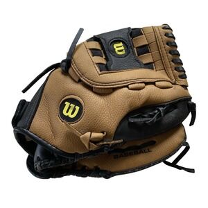 Wilson Series A300 Youth Baseball Glove Mitt 11.5" RHT A2457 Brown Black Glove